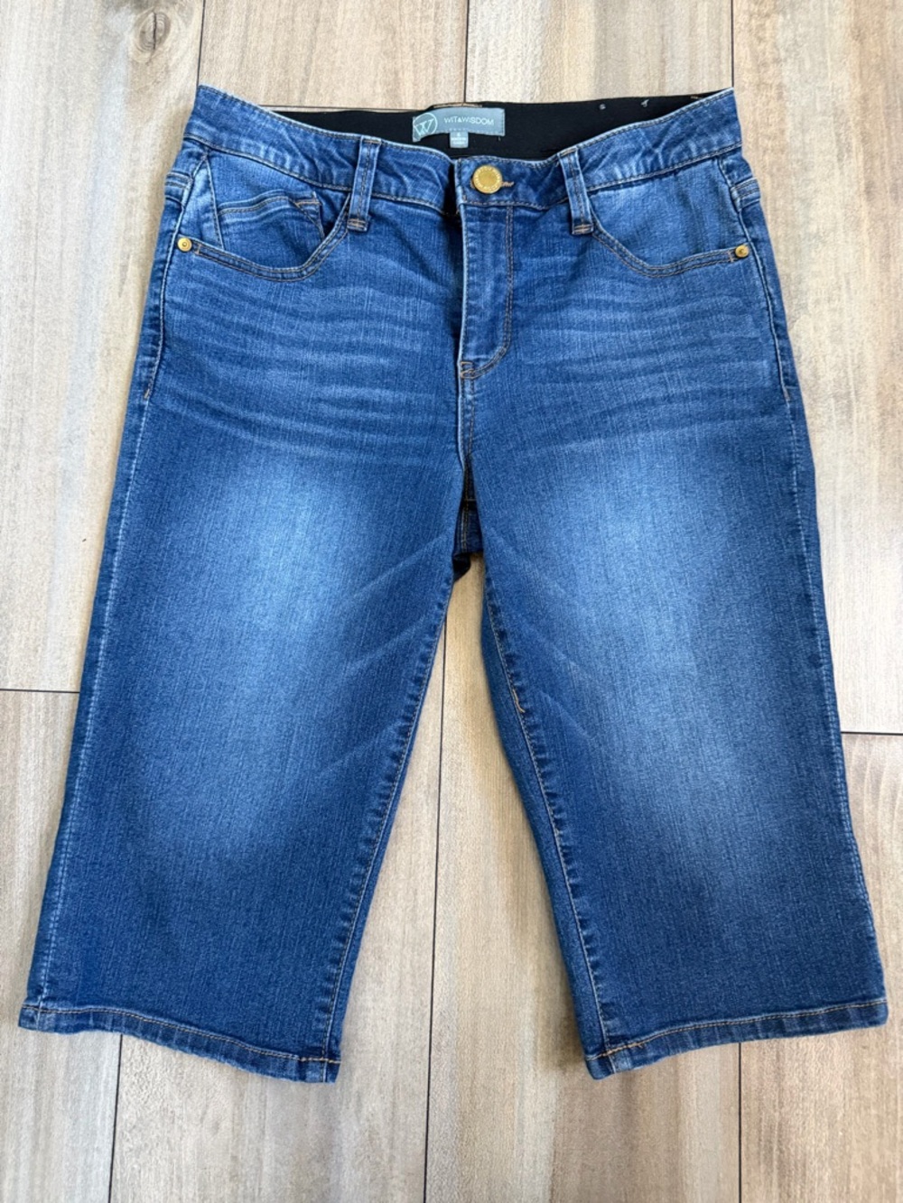 Wit & Wisdom Blue Denim Bermuda Shorts